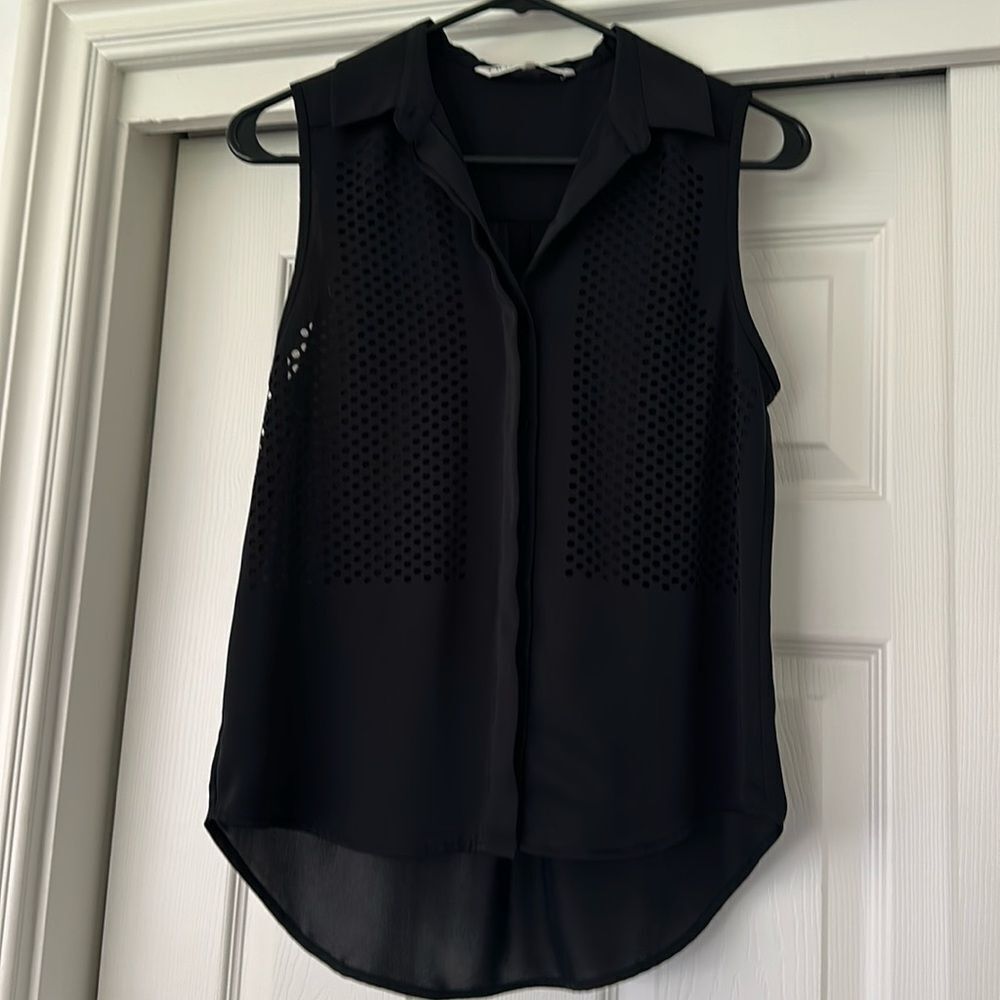 Trina Turk lazer cut tank